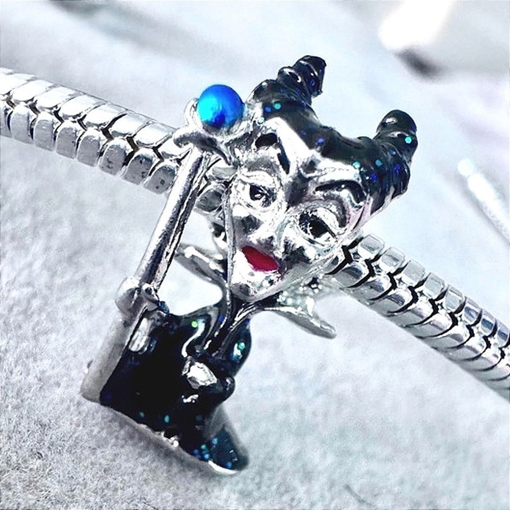 Disney Maleficent Bead Charm Silver fits PANDORA